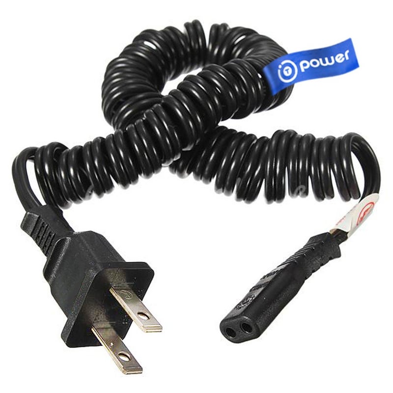 T POWER Charging Cord for Philips Phillips Norelco, Remington, Grundig, Braun, Eltron Shaver Power Lead Electric Shavers Razors Cable Universal Shaver Cord, Coiled Check Model List - Image 1